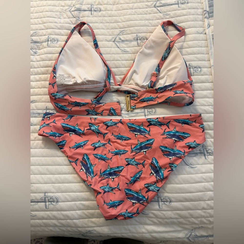 Shark Bikini Swimsuit MeUndies Women Size 2xl - Picture 4 of 6